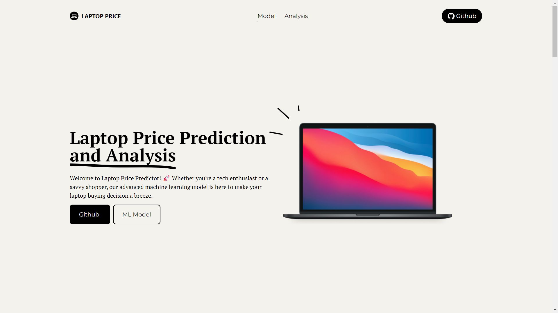 Laptop Price Predictor screenshot 1
